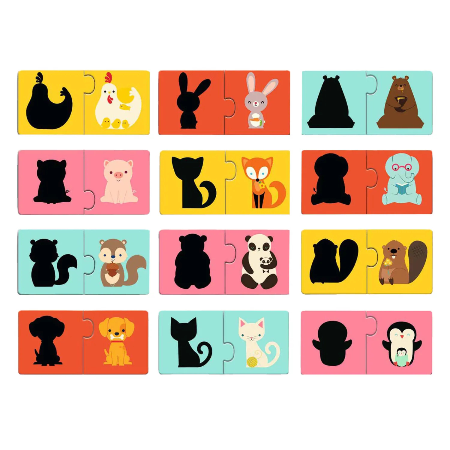 Djeco Puzzel Duo Dieren - 12st. Best