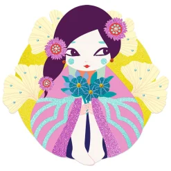 Djeco Schilderijtjes Versieren met Glitter en Diamantjes Onnanoko Online