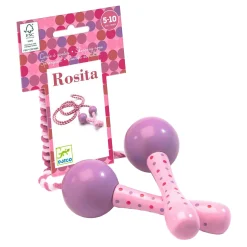 Djeco Springtouw met Houten Handvaten - Roze New