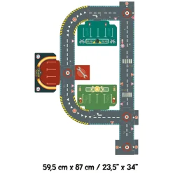 Djeco Stadcircuit Vloerpuzzel, 24st. Hot