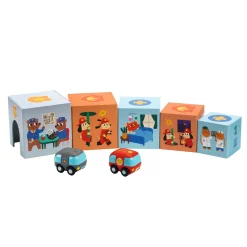 Djeco Stapelblokken met 3 Voertuigen New