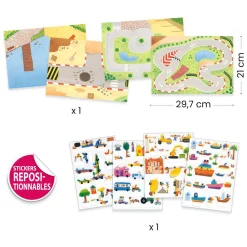 Stickers - Voertuigen-Djeco Discount