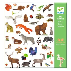Djeco Stickers Bosdieren - 160 Stickers Hot