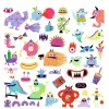 Djeco Stickers Monsters - 160 Stickers New