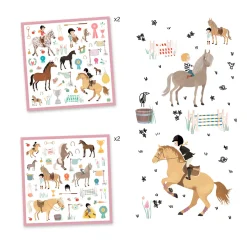 Stickers Paarden, 160st.-Djeco Online
