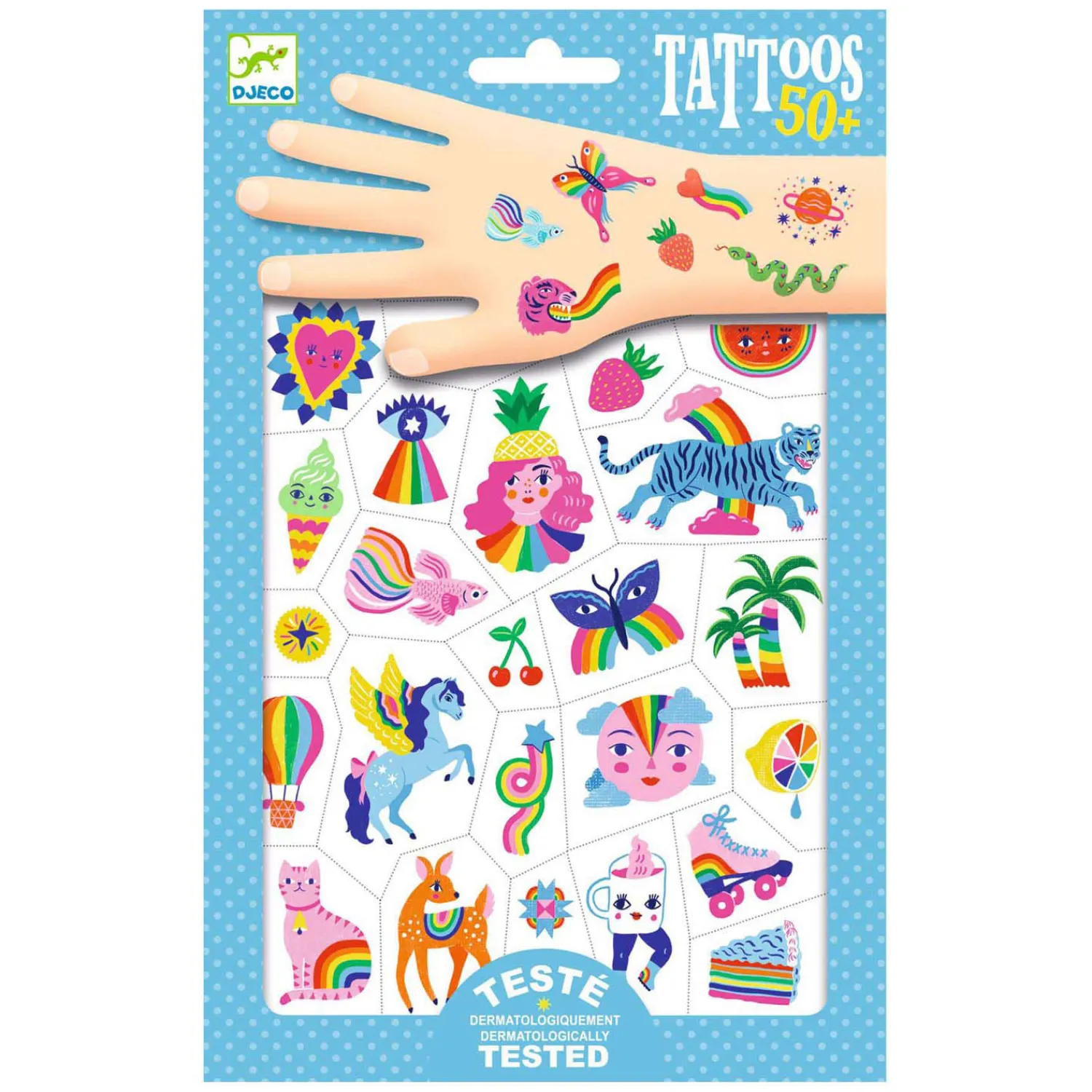 Tattoos - Eenhoorns en Regenbogen>Djeco Clearance