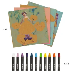 Tekenen met Waskrijt - Edgar Degas Ballerina-Djeco Best