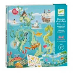 Verhalenboek met Stickers - Adventures at Sea-Djeco Hot