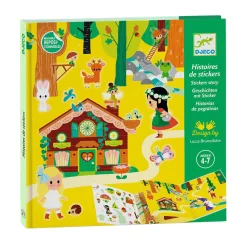 Verhalenboek met Stickers - The Magical Forest>Djeco Outlet