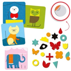 Viltcollages Maken - Dieren>Djeco Hot