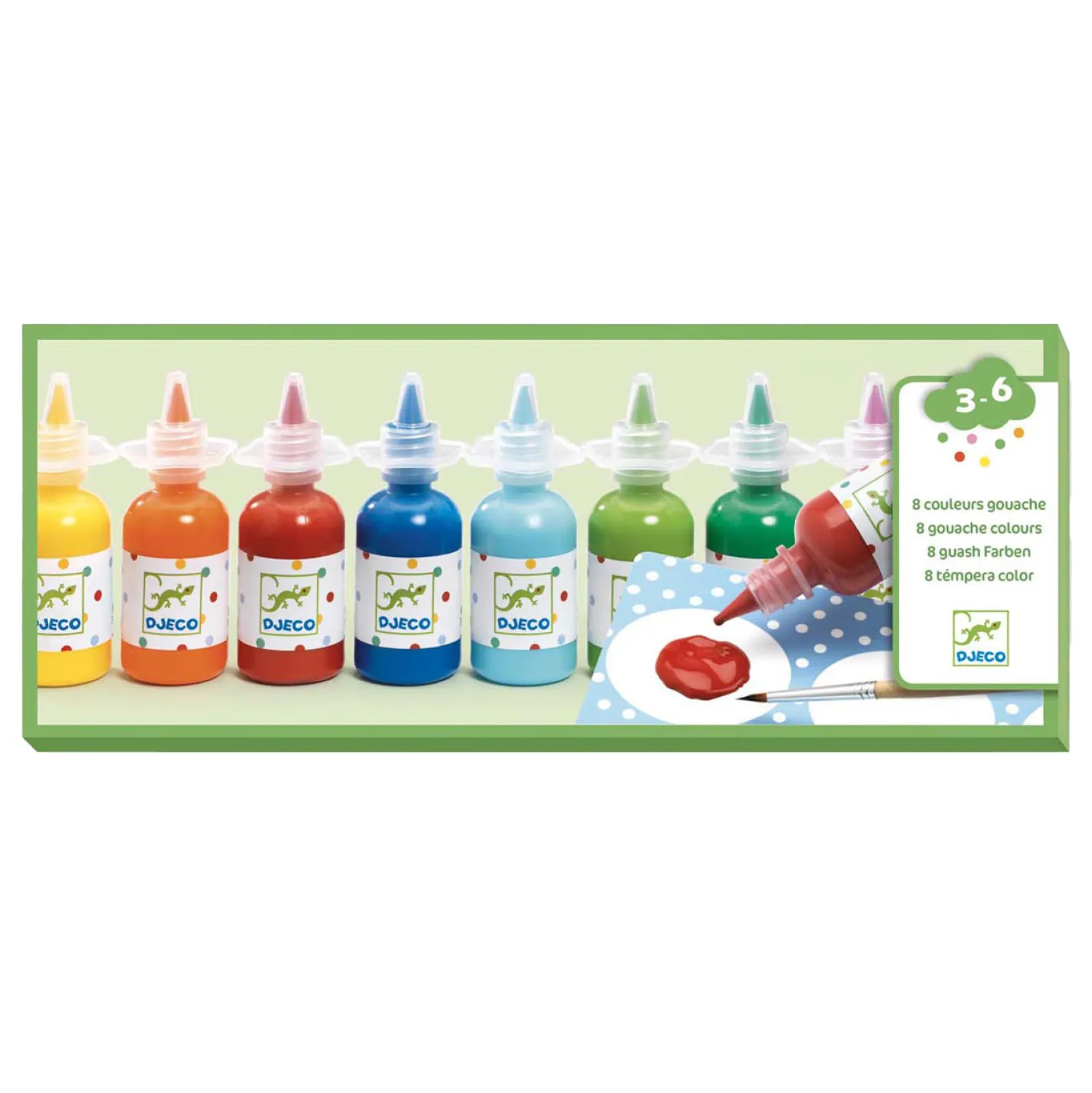 Waterverfset - 8 Kleuren-Djeco Clearance