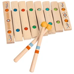 Djeco Xylofoon met 8 Klankstaven en 2 Houten Stokjes Outlet