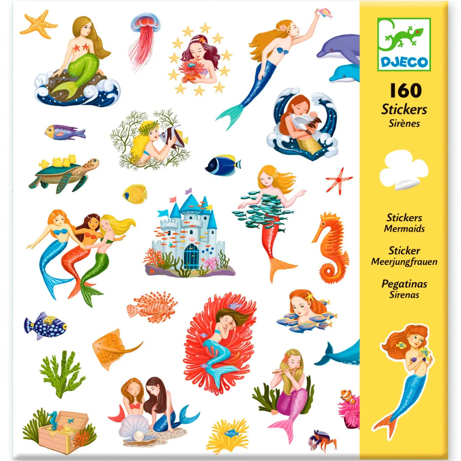 Djeco Zeemeermin Stickers, 160st.>