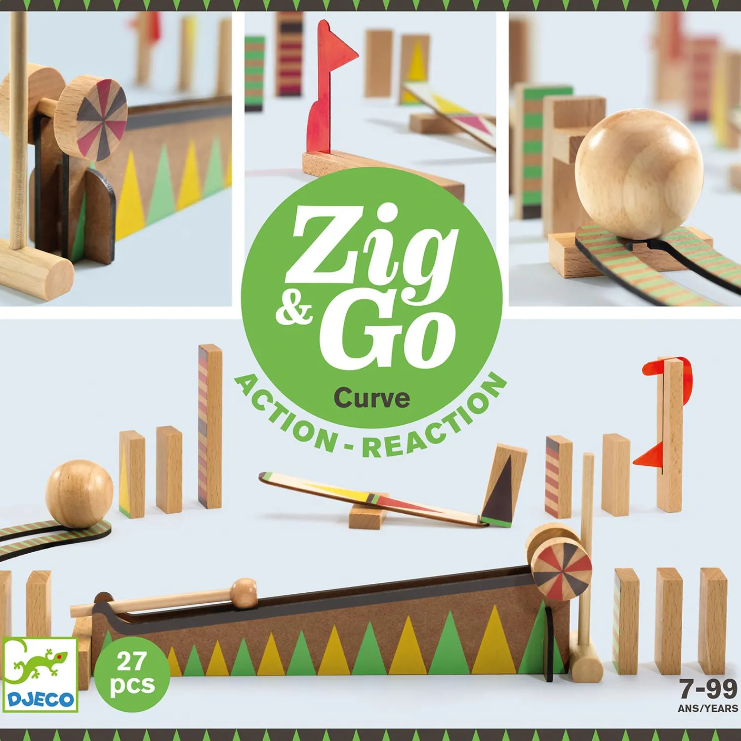 Zig & Go Action Reaction Baan, 27dlg.-Djeco Online