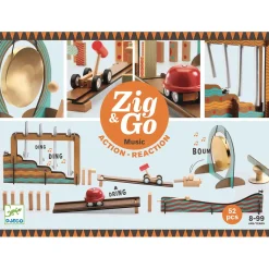 Zig & Go Action Reaction Baan Muziek, 52dlg.-Djeco Sale