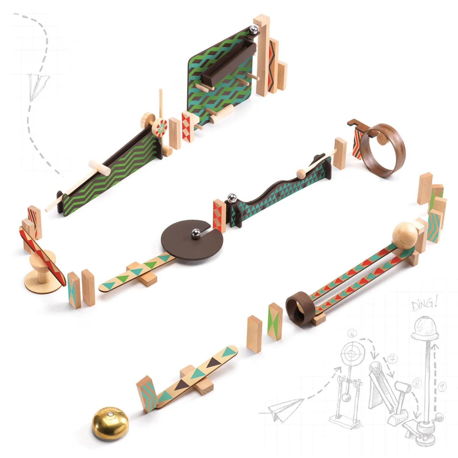 Zig & Go Action Reaction Baan, 48dlg.>Djeco