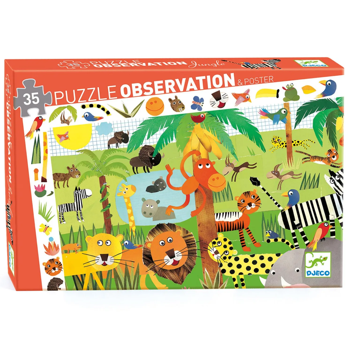 Zoekpuzzel Jungle, 35st.-Djeco New