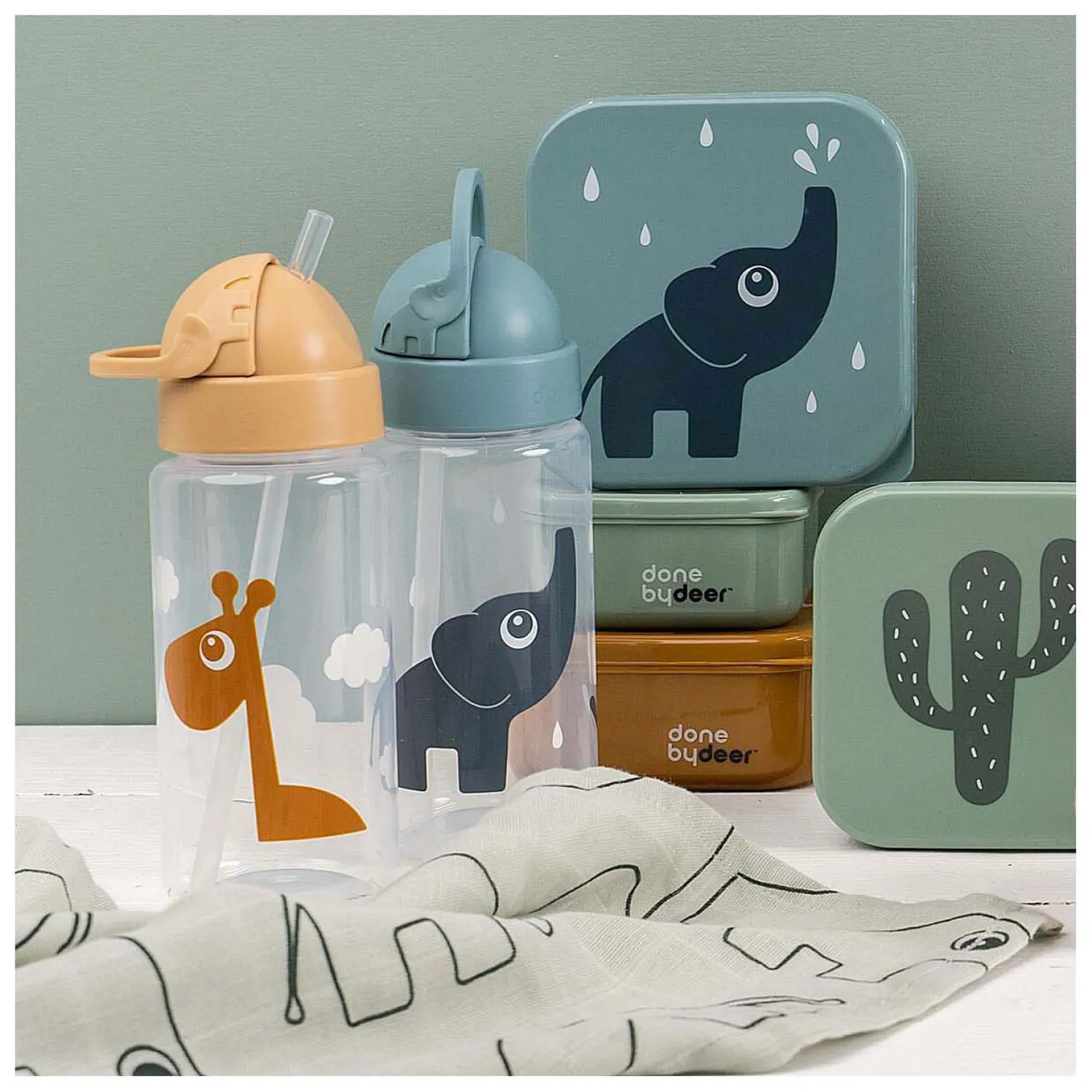 Done by Deer Rietjesbeker Elphee Blauw, 350ml