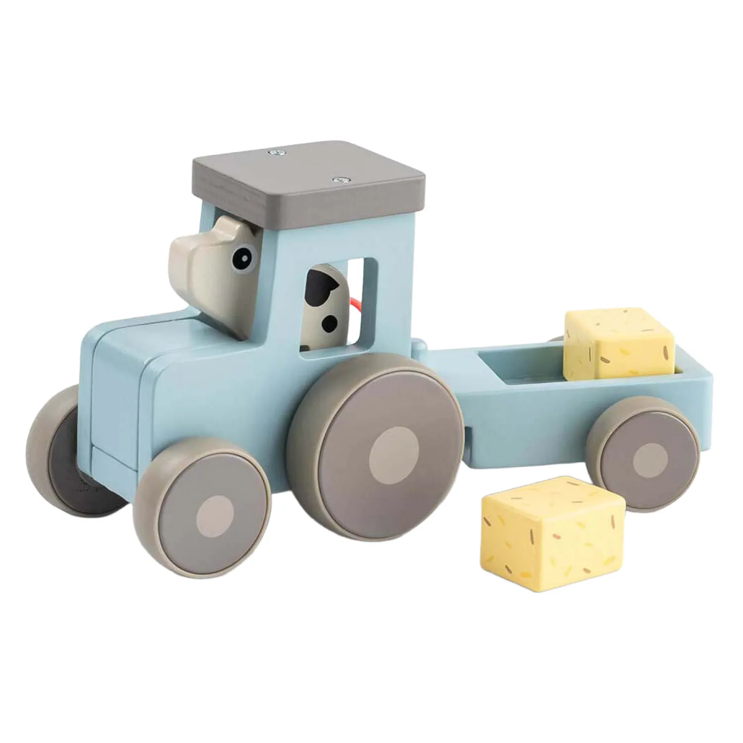 Done by Deer Tiny Farm Houten Tractor Dotti Blauw Discount