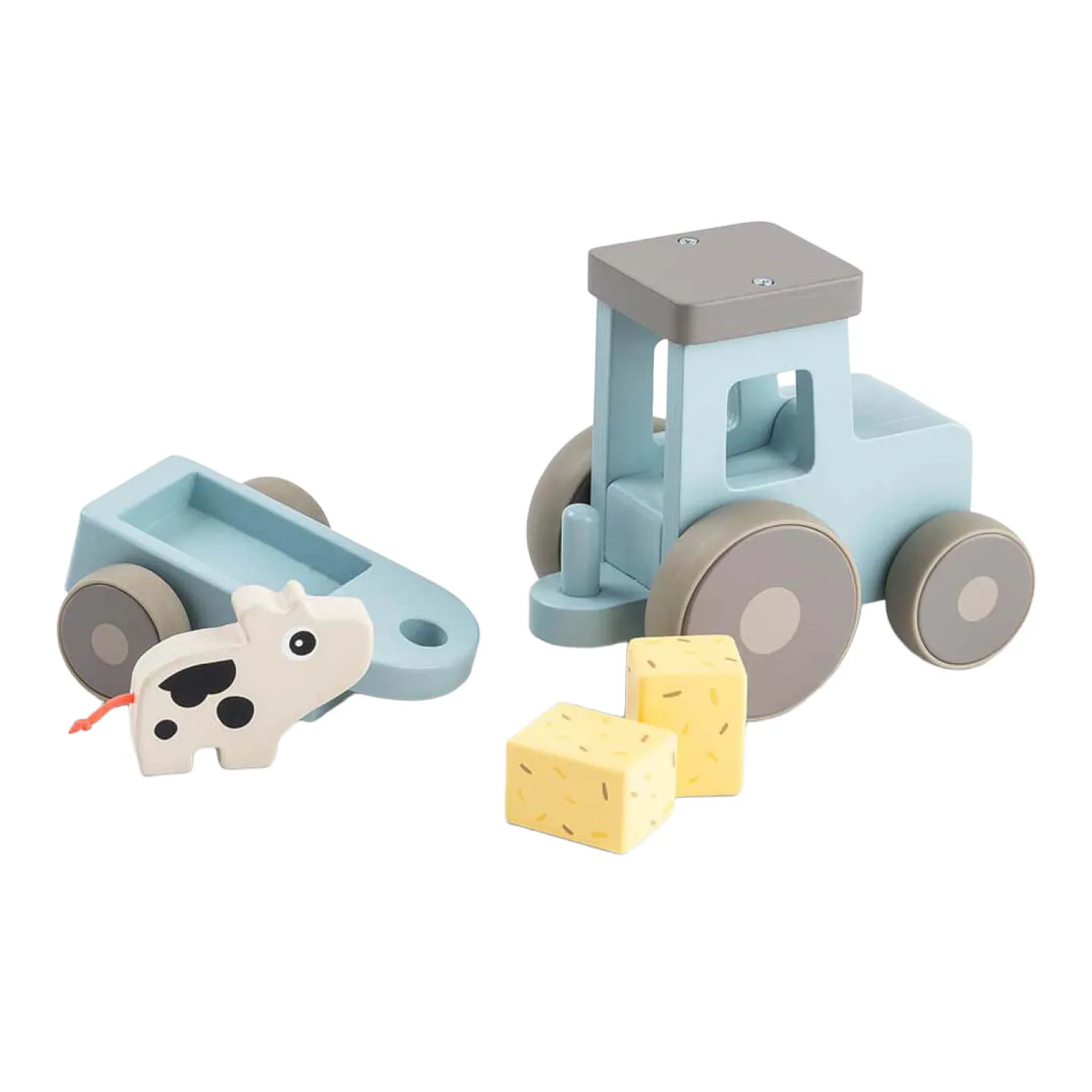 Done by Deer Tiny Farm Houten Tractor Dotti Blauw Discount