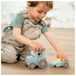 Done by Deer Tiny Farm Houten Tractor Dotti Blauw Discount