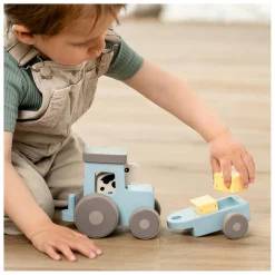 Done by Deer Tiny Farm Houten Tractor Dotti Blauw Discount