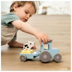Done by Deer Tiny Farm Houten Tractor Dotti Blauw Discount