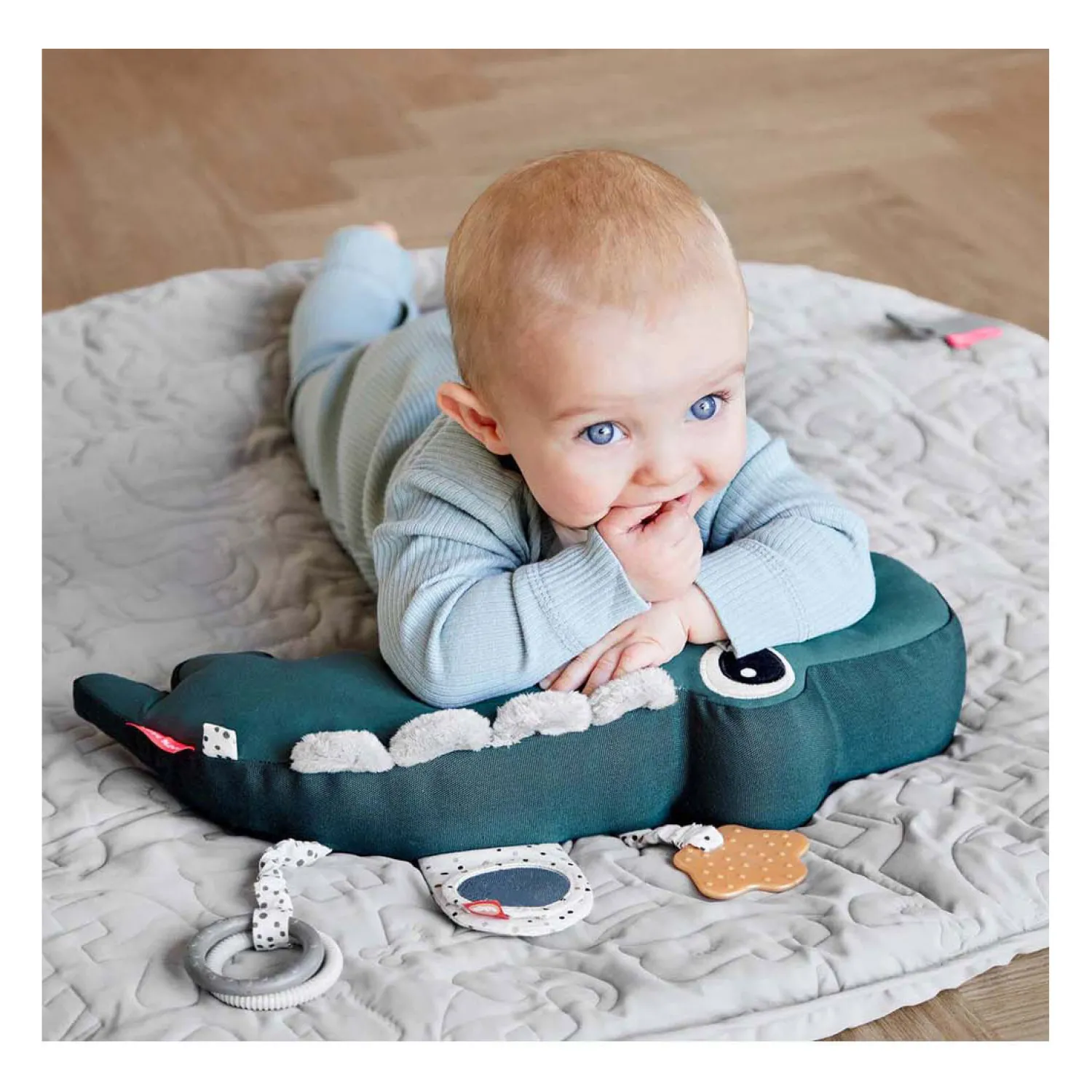Tummy Time Activiteitenspeeltje Croco Groen>Done by Deer Clearance