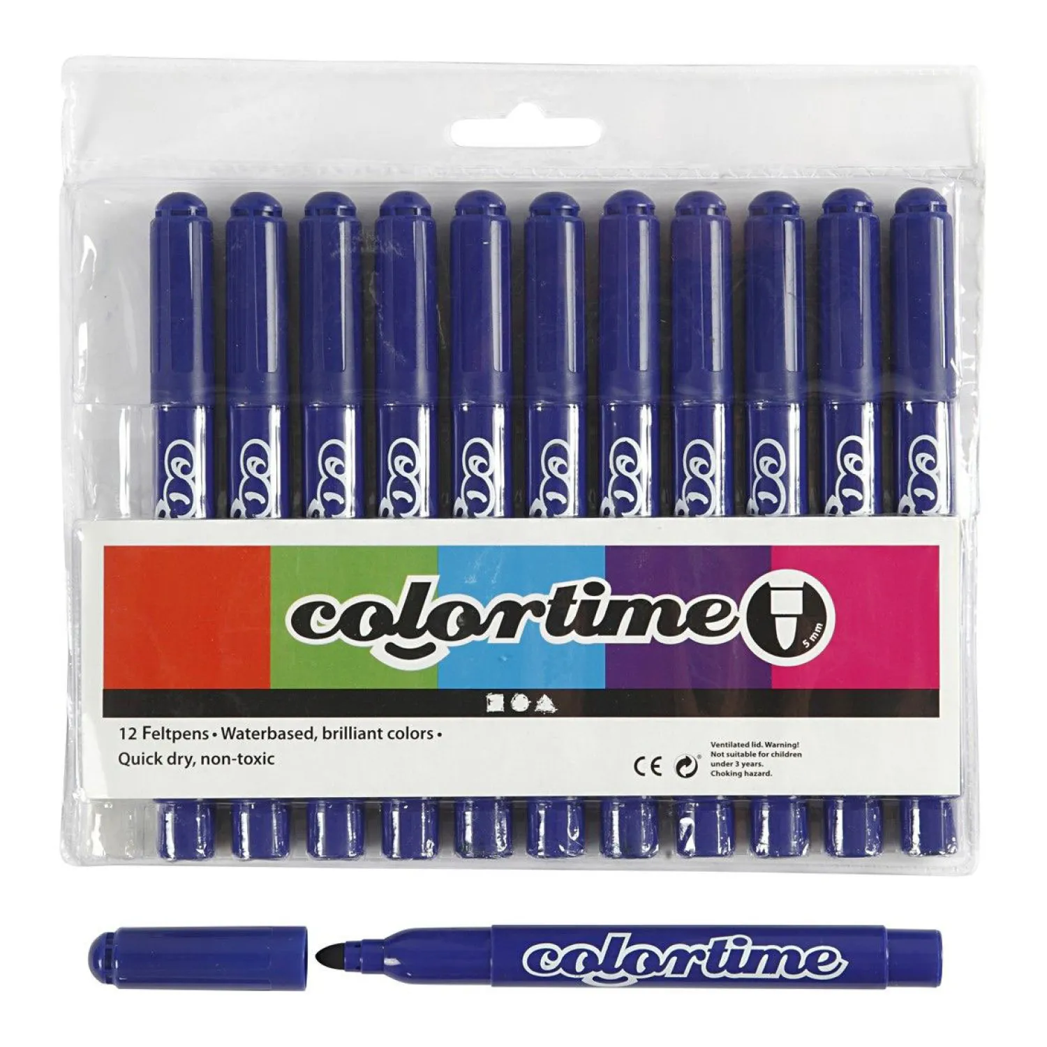 Creativ Company Donkerblauw Jumbo Stiften, 12st. Clearance