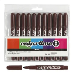 Donkerbruine Jumbo Stiften, 12st.>Creativ Company Clearance