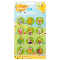 3D-Paasstickers met Glitter, 12st.-Creative Craft Group Discount