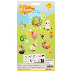 3D-Paasstickers met Glitter, 12st.-Creative Craft Group Discount