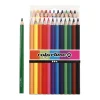 Driehoekige Jumbo Kleurpotloden - Basiskleuren, 12st.-Creativ Company