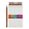 Driehoekige Jumbo Kleurpotloden - Bruin, 12st.-Creativ Company Outlet