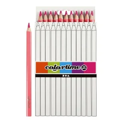 Driehoekige Jumbo Kleurpotloden - Roze, 12st.>Creativ Company Outlet