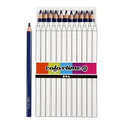 Driehoekige Jumbo Kleurpotloden - Donkerblauw, 12st.>Creativ Company Sale