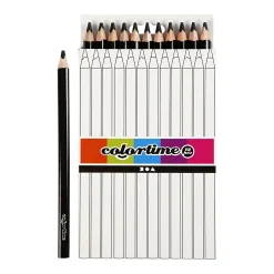 Driehoekige Jumbo Kleurpotloden - Zwart, 12st.>Creativ Company Clearance