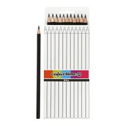 Creativ Company Driehoekige Kleurpotloden - Zwart, 12st. Best