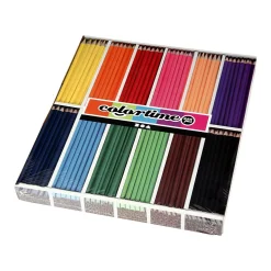 Creativ Company Driehoekige Kleurpotloden - Basiskleuren, 288st. Hot