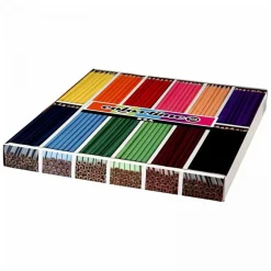 Creativ Company Driehoekige Kleurpotloden - Basiskleuren, 288st. Hot