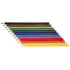 Creativ Company Driehoekige Kleurpotloden - Basiskleuren, 288st. Hot