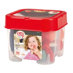 100% Chef Eetset met Speeleten, 34dlg.>Ecoiffier Hot