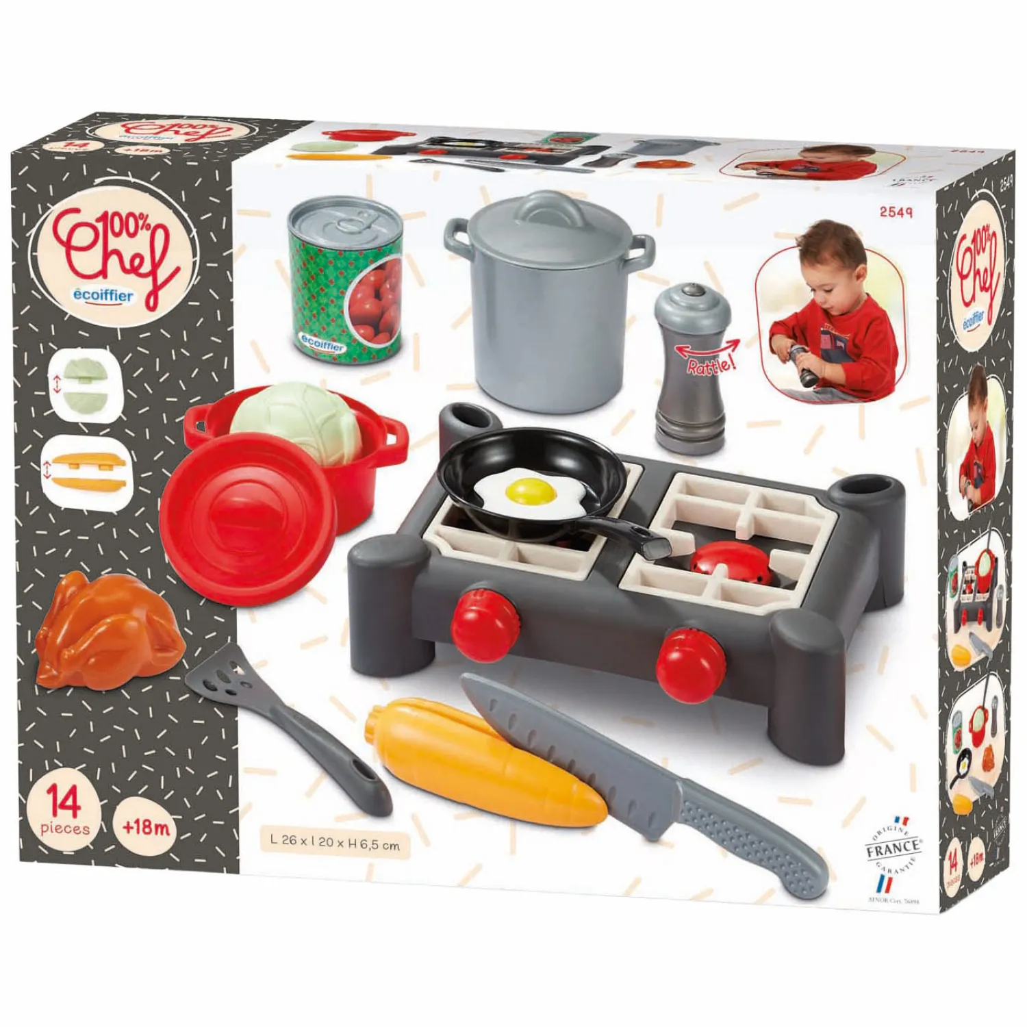 Ecoiffier 100% Chef Fornuis - 14dlg. Best