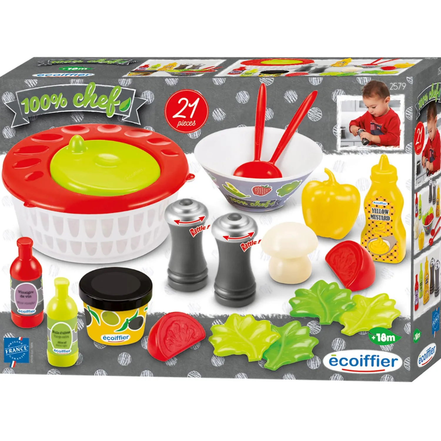 100% Chef Salade Set-Ecoiffier Clearance
