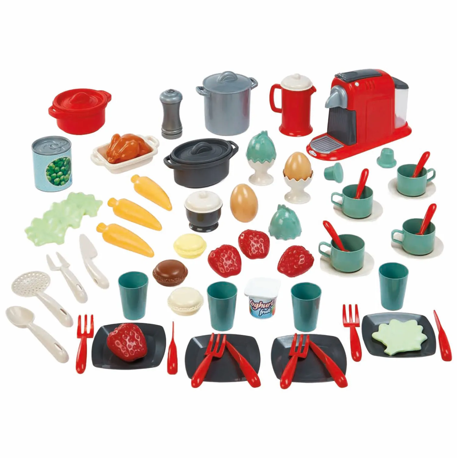 100% Chef Servies in Opbergbox - 70dlg.-Ecoiffier Discount