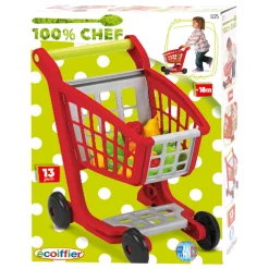 100% Chef Winkelwagen met Boodschappen>Ecoiffier Hot