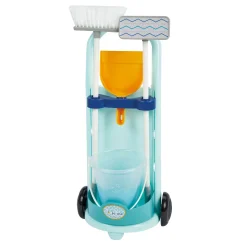 Schoonmaak Trolley Blauw, 5dlg.>Ecoiffier Outlet