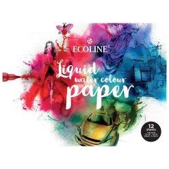 Ecoline Aquarelpapierblok, 24x32cm, 290 G/M, 12 Vellen>Bruynzeel