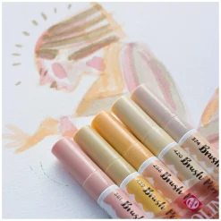 Ecoline Brush Pen set Portret, 5 Kleuren-Bruynzeel Hot