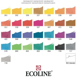 Ecoline Brush Pen Set Primair, 30 Kleuren><noscript><img width=